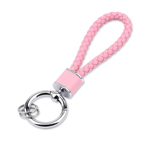 Porte-clés Fmeida pour femmes Porte-clés tricotés à la main Porte-clés de voiture simples Accessoires de clés de mode