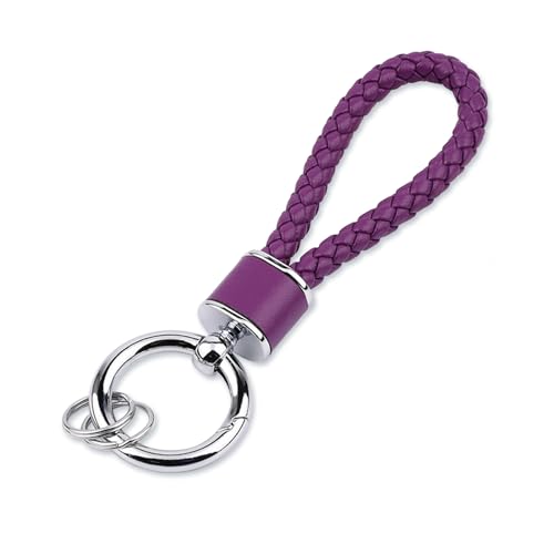 Porte-clés Fmeida pour femmes Porte-clés tricotés à la main Porte-clés de voiture simples Accessoires de clés de mode