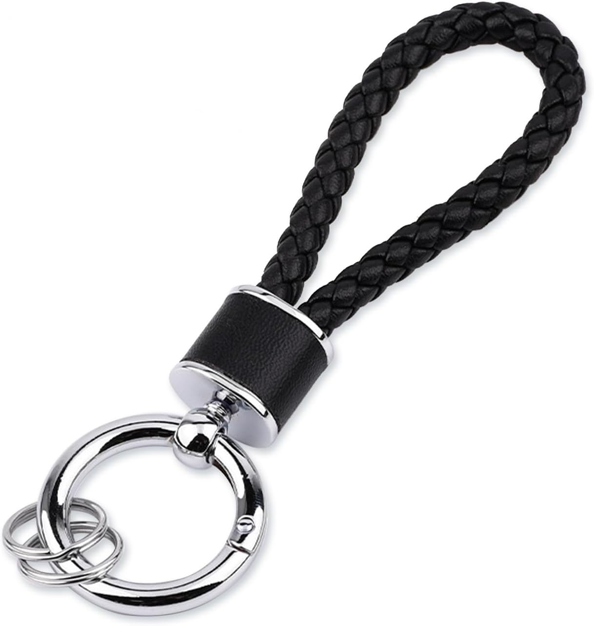 Porte-clés Fmeida pour femmes Porte-clés tricotés à la main Porte-clés de voiture simples Accessoires de clés de mode