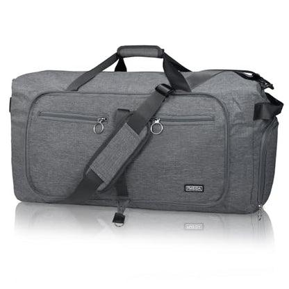 Fmeida 65L Duffle Bag with Shoes Compartment – Foldable Travel Bag – fmeida