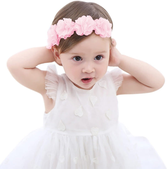 Fmeida Flower Crown Baby Headbands Newborn Floral Birthday Headbands for 4-24 Months