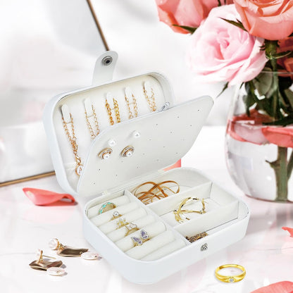 Fmeida MRS Travel Jewelry Case Small Jewelry Box Jewelry Organizer Travel Accessories for Bride, Bachelorette Party Bridal Shower Engagement Wedding Gift